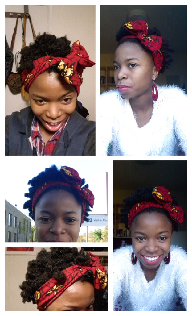 Rocking it with an ankara head wrap!