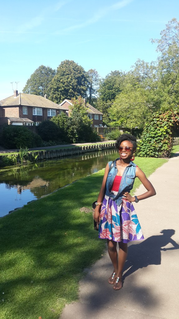 Me, along the river (thanks to a nice stranger)