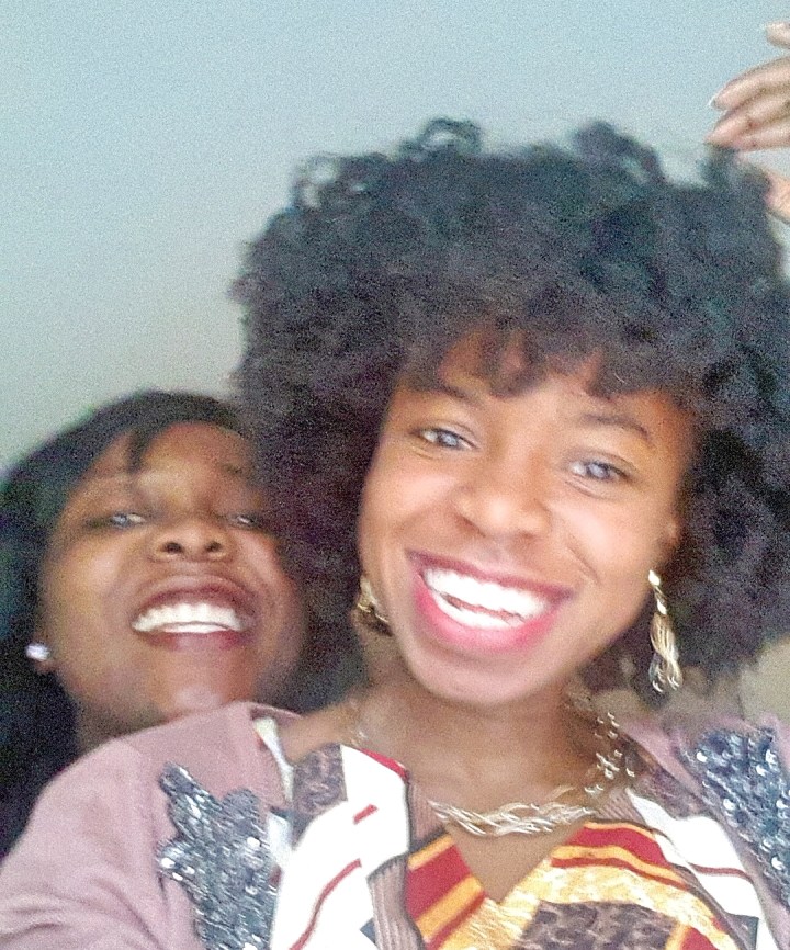 Full-frontal fringe. See gorgeous Pat behind