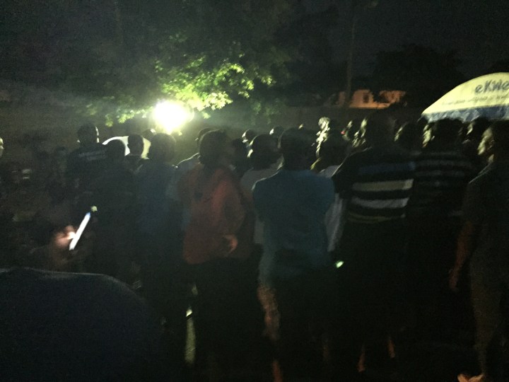 Large crowds at night