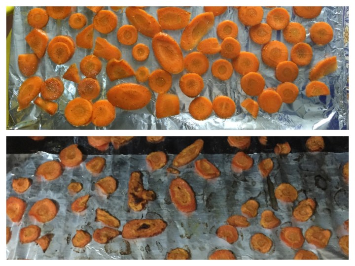 Shrinkage is real for carrot chips too! ;-)